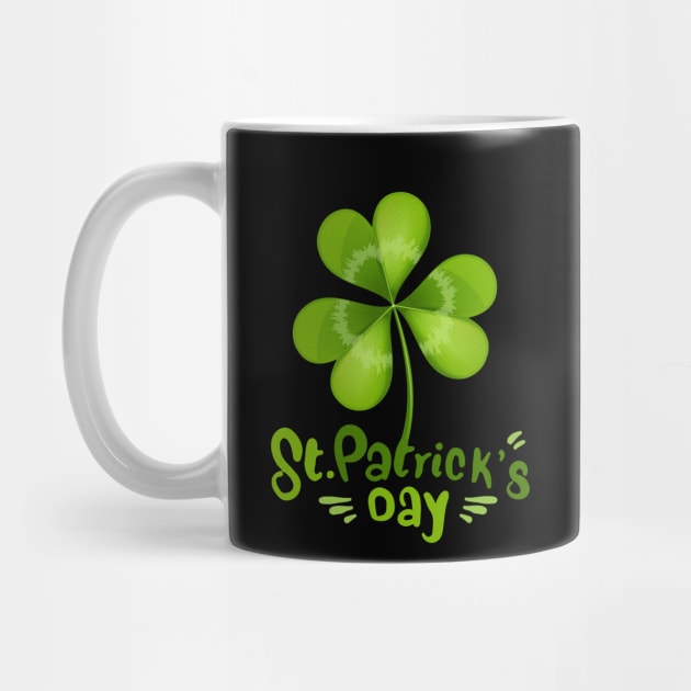 Happy St. Patrick's Day! Celebrate in green with clover. Cheers! by UnCoverDesign